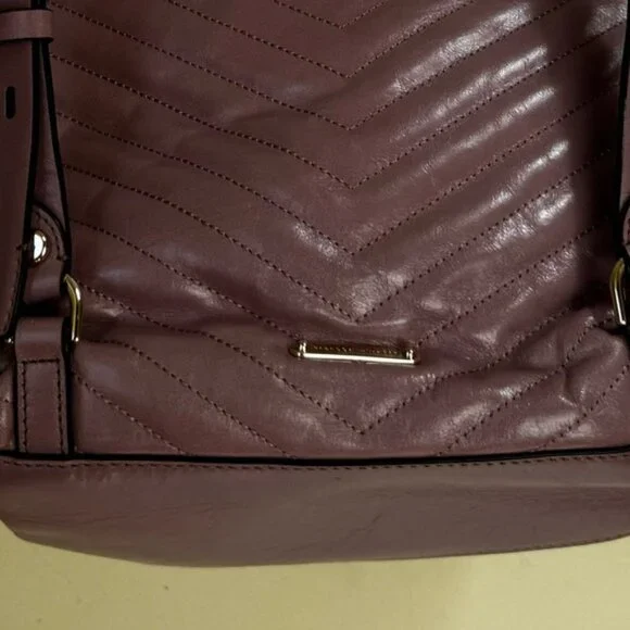 Rebecca Minkoff NEW Edie Flap Quilted LeatherBackpack Bag Tote Rare Pink Gold